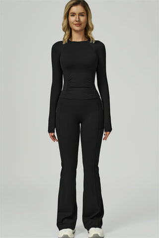 The FlexFit Active Top Flared Leggings 2-Piece Set