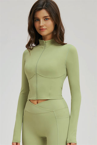 The Sizzle Zip Jacket Flared Leggings 2-Piece Set
