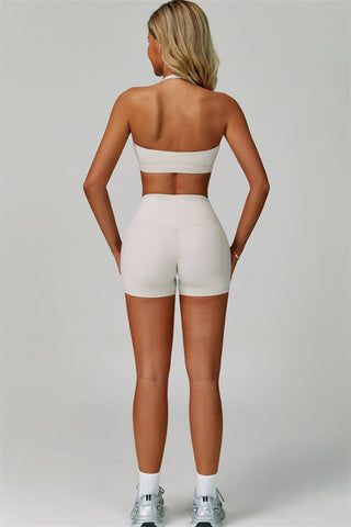 The Bold Halter Sports Bra Shorts 2-Piece Set