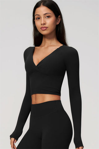 The Lox Long Sleeve Crop top Shorts 2-Piece Set