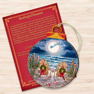 Moonlight Christmas Holiday Wooden Ornaments by D. Gelsinger - Christmas Decor - 8652817-DG
