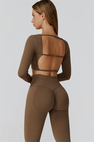 The Reign Long Sleeve Crop Top Leggings 2-Piece Set