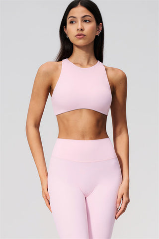 The Twirl Open Back Sports Bra Capri Leggings 2-Piece Set
