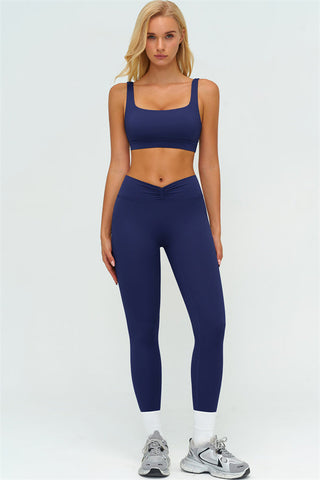 The Lushness V-Back Sports Bra Leggings 2-Piece Set