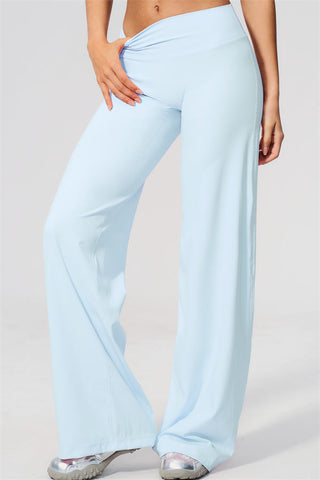 The Twirl Open Back Sports Bra Straight Leg Pants 2-Piece Set