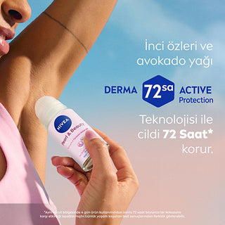 Nivea Women's Roll-on Deodorant Pearl & Beauty - Long Lasting Anti-Perspirant Protection - Glamourous Grace