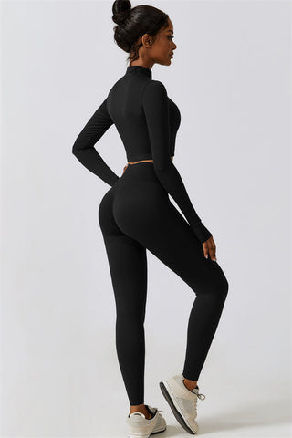 Juno Star Jacket Sports Bra Leggings 3-Piece Set