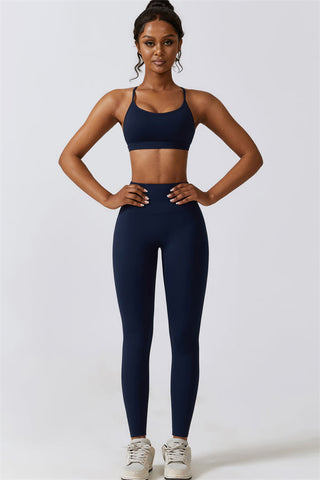 Juno Star Sports Bra Leggings 2-Piece Set - Glamourous Grace