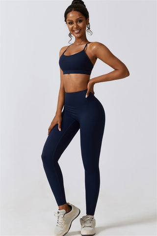 Juno Star Sports Bra Leggings 2-Piece Set - Glamourous Grace