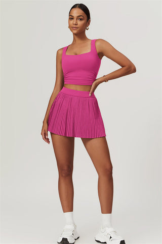 The Balance Crop Top Tennis Skirt 2-Piece Set
