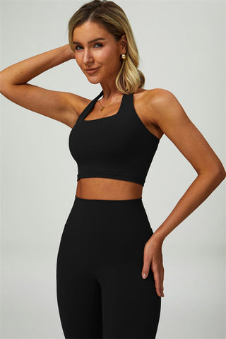 The Seraphine Halter Crop Top Leggings 2-Piece Set