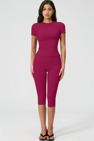 The Twirl T-shirt Capri Leggings 2-Piece Set