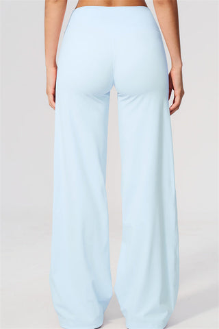 The Twirl Open Back Sports Bra Straight Leg Pants 2-Piece Set