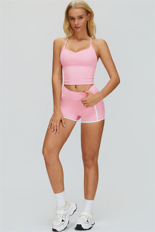 The Whisper Crop Top Shorts 2-Piece Set