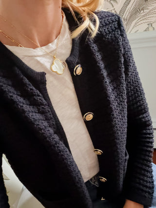 Grace Necklace - 18k Plated Paper Clip Chain-Kristin Kennedy Collection - Glamourous Grace