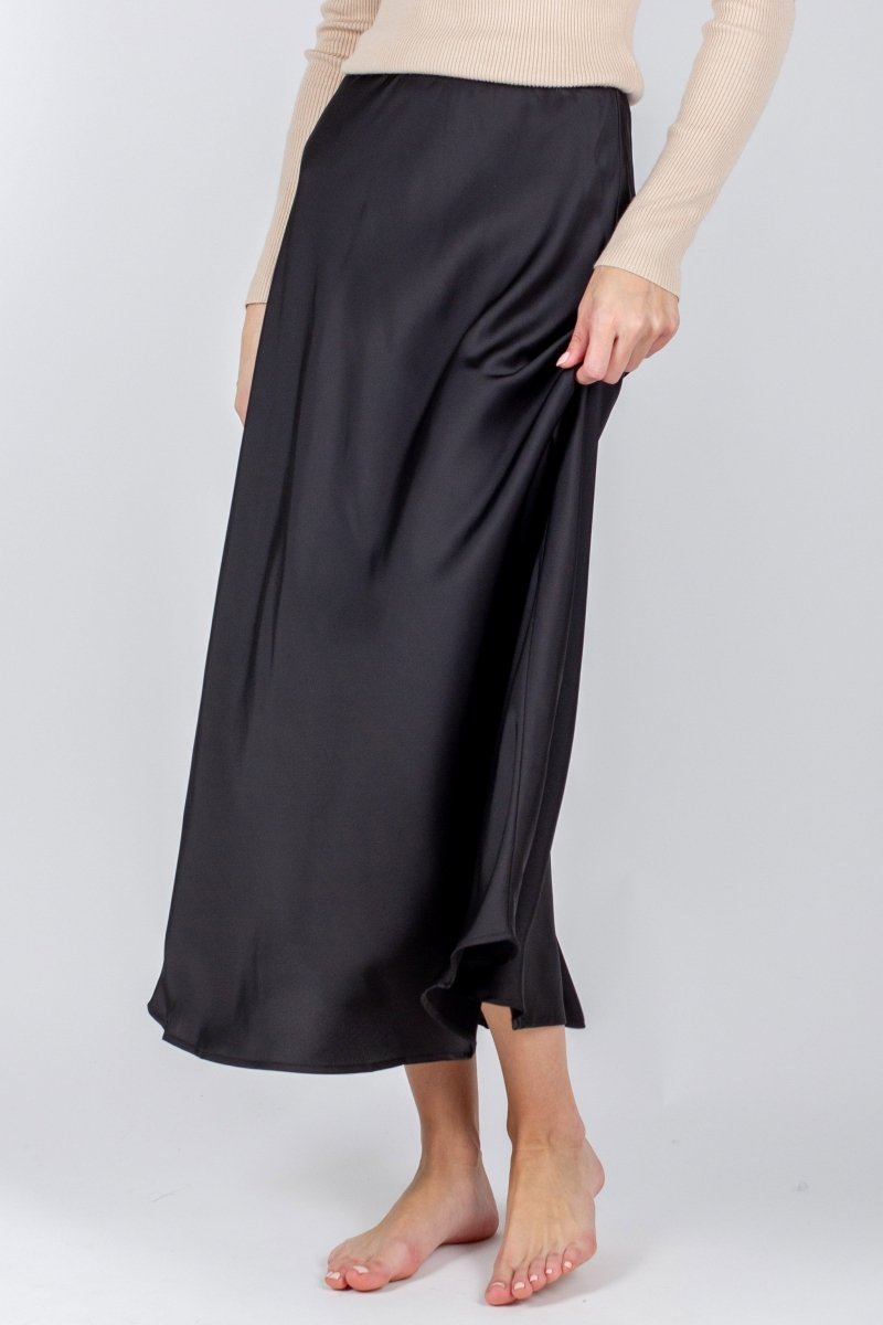 Dakota Skirt (Black Solid) - Glamourous Grace
