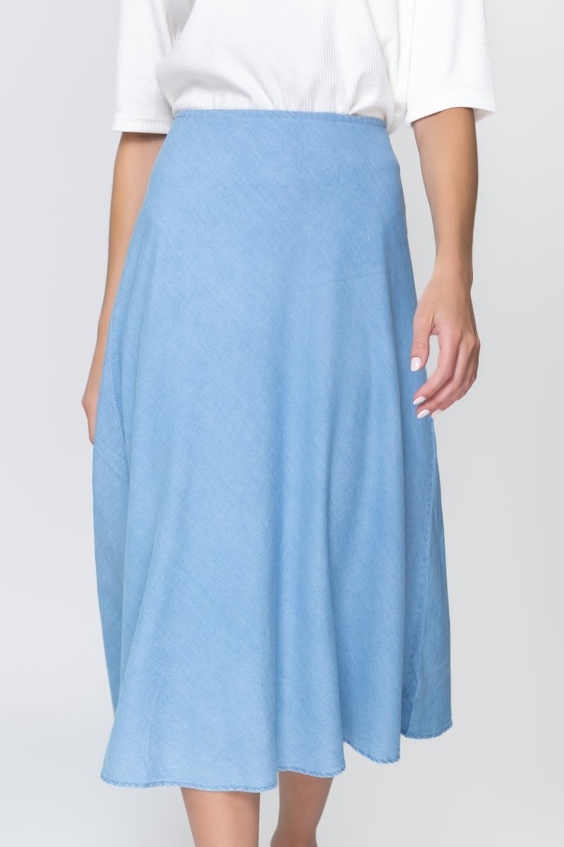 Dakota Skirt (Chambray) - Glamourous Grace