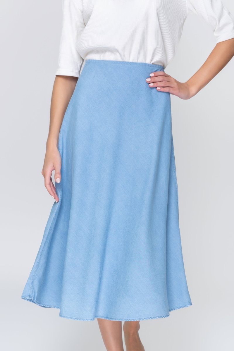 Dakota Skirt (Chambray) - Glamourous Grace