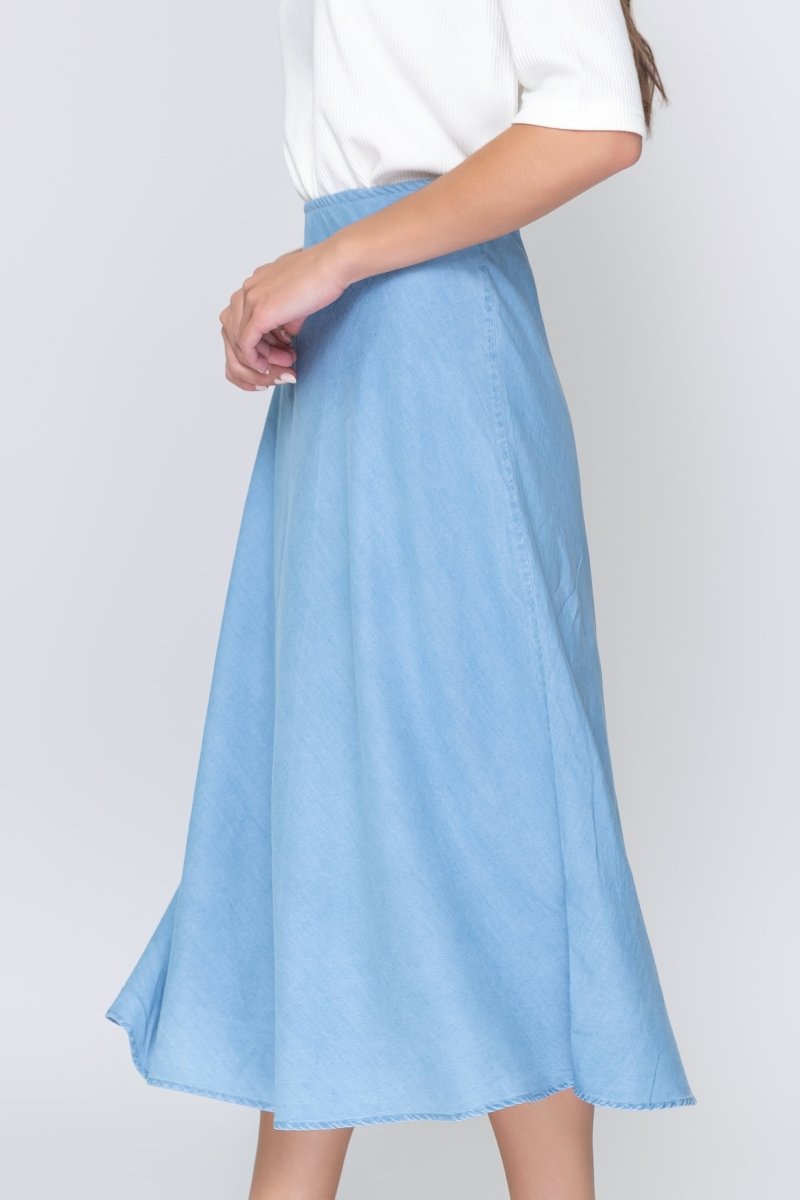Dakota Skirt (Chambray) - Glamourous Grace