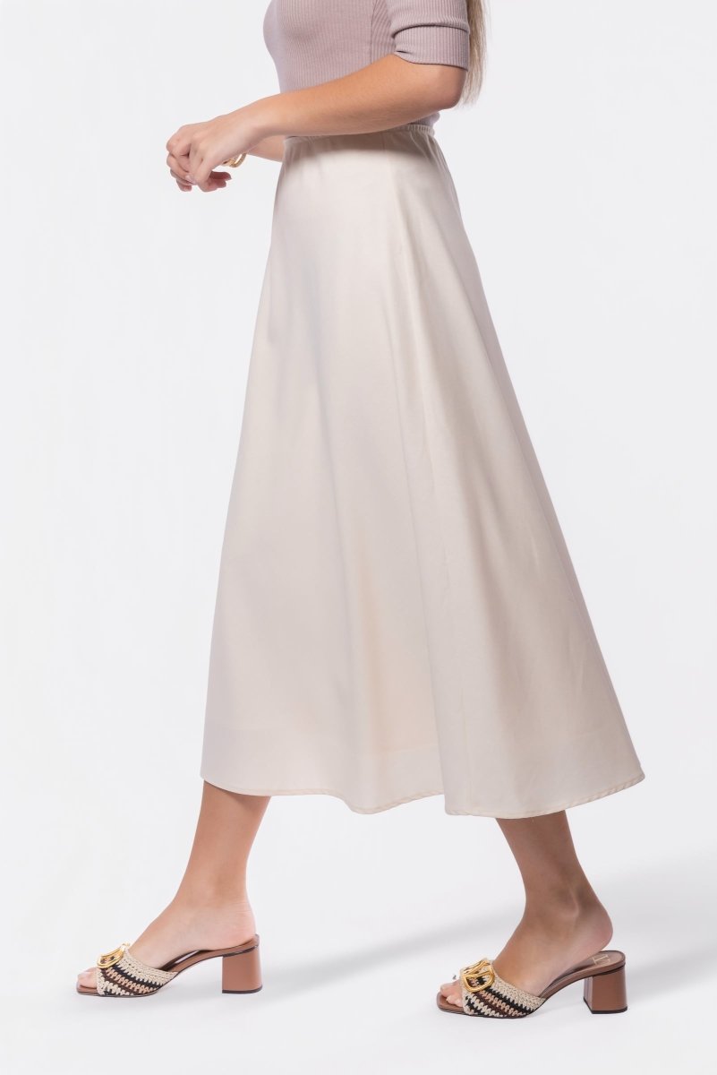 Dakota Skirt (Ivory Solid) - Glamourous Grace