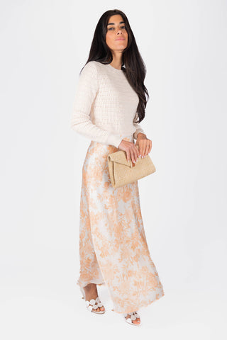 Dakota Skirt (Ivory/Peach)
