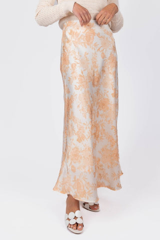 Dakota Skirt (Ivory/Peach)