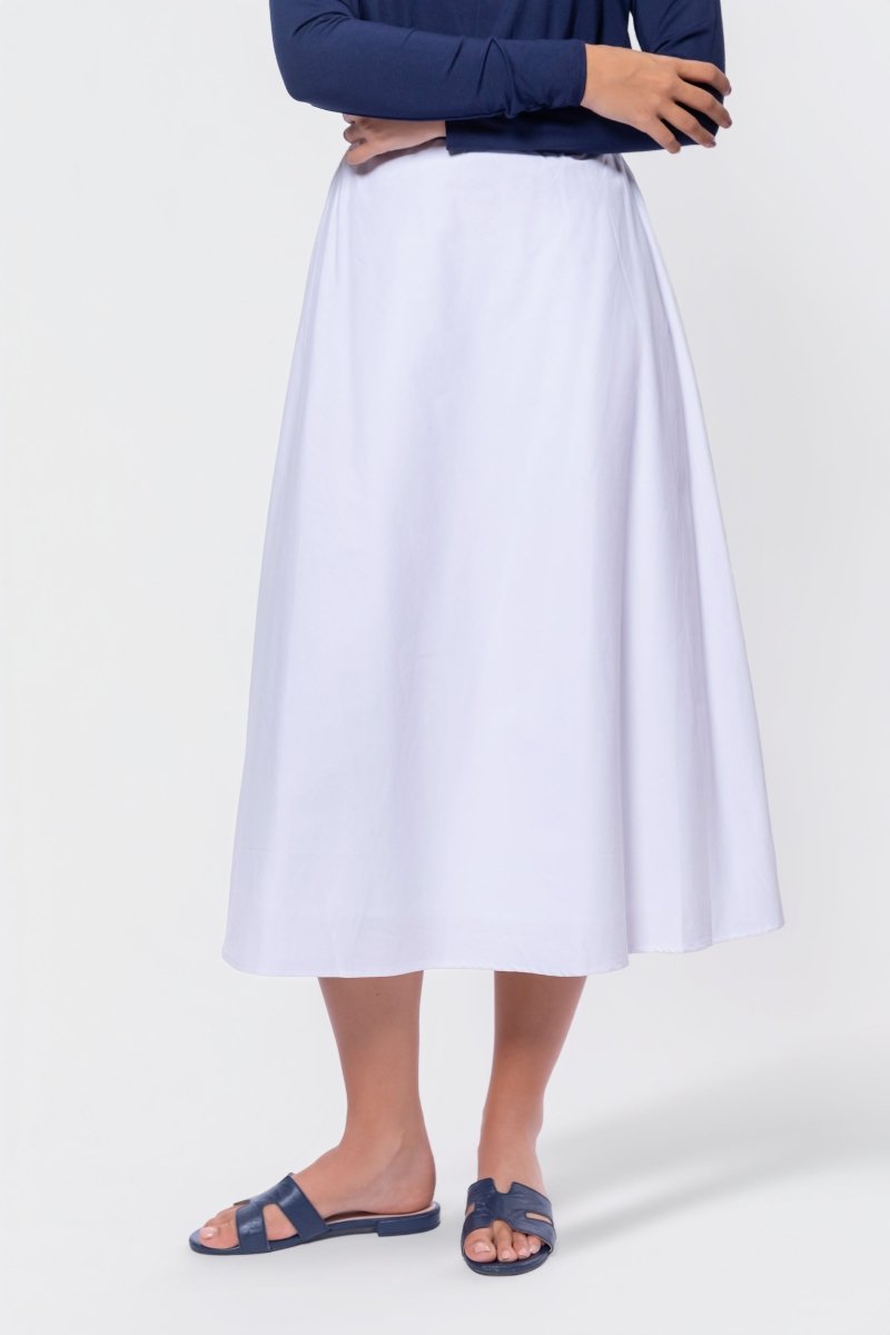 Dakota Skirt (White Solid) - Glamourous Grace