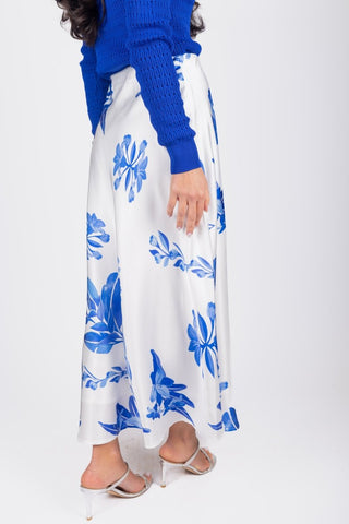 Dakota Skirt (White/Blue)