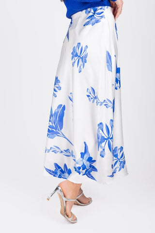 Dakota Skirt (White/Blue)