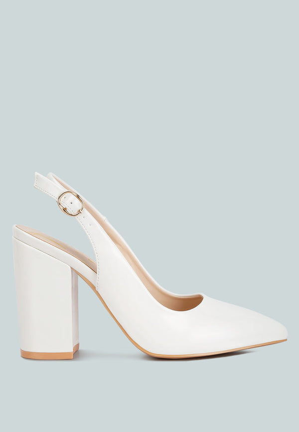 Dalaney Slingback High Block Sandals - Glamourous Grace