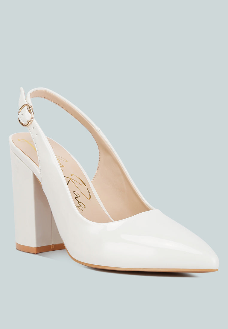 Dalaney Slingback High Block Sandals - Glamourous Grace