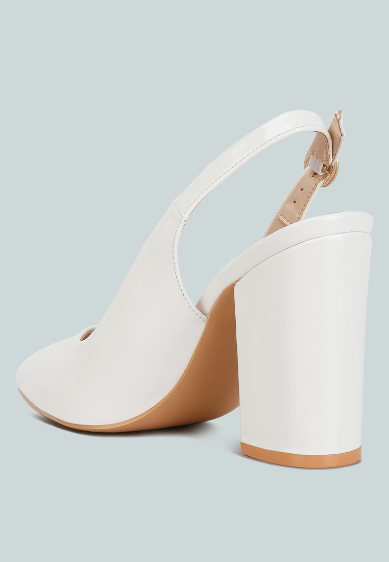 Dalaney Slingback High Block Sandals - Glamourous Grace