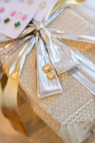 Darby Hook Back Bezel - 18k Gold Plated - Darby Clark Collection - Glamourous Grace