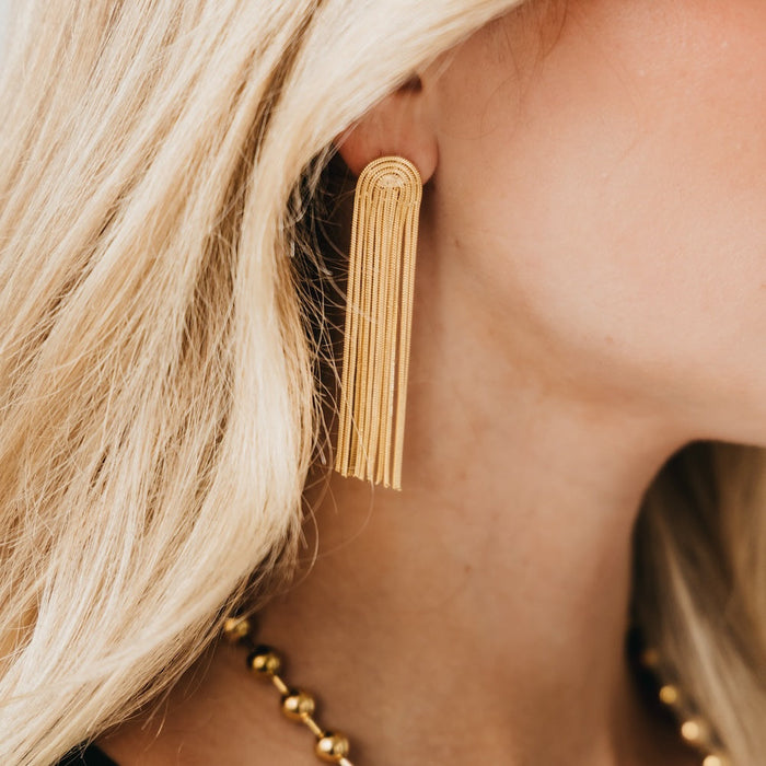 Dazzling Tassel Earrings - WATERPROOF - Glamourous Grace