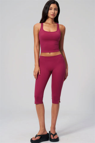 The Revive Crop Top Capri Leggings 2-Piece Set