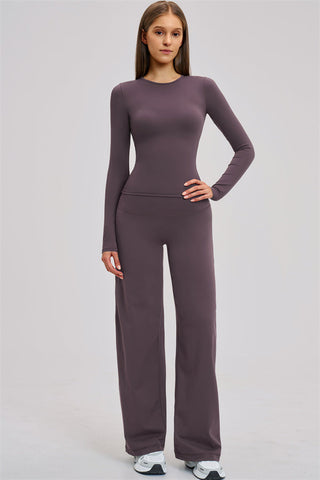 The Dynamic Long Sleeve T-shirt Straight Leg Pants 2-Piece Set
