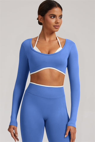 The Elevate New Long Sleeve Crop top Leggings 2-Piece Set
