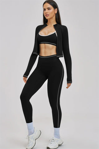 The Unbound Jacket Sports Bra Leggings 3-Piece Set