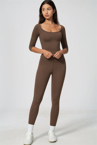 The RiseFit Half-Sleeve T-Shirt Leggings 2-Piece Set