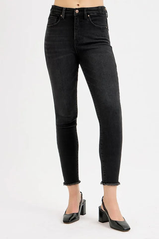 RISEN Tummy Control High Rise Adjustable Waist Skinny Jeans