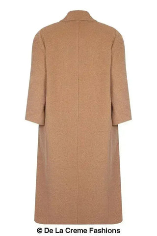 Plus Size Wool Cashmere Coat - Curve Inclusive | Femstylo