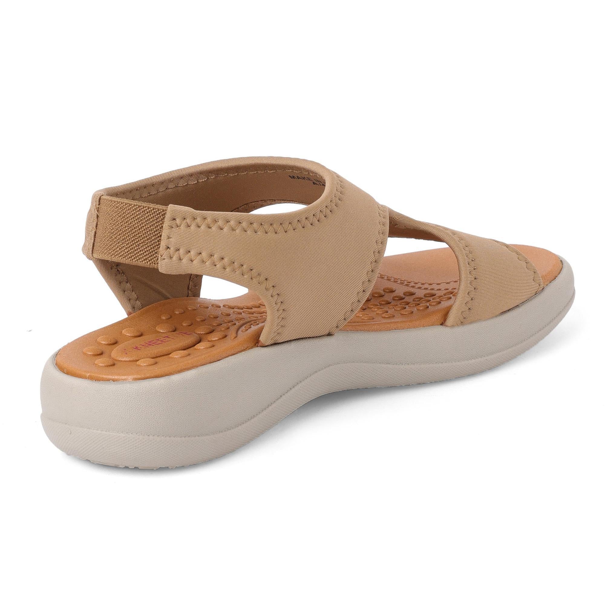 Aria - Beige Casual Sandals - Glamourous Grace