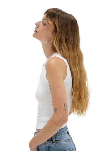 Deep U Ribbed Tank Top - Glamourous Grace