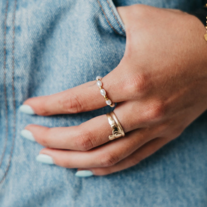 Delightful Pearl Ring - WATERPROOF - Glamourous Grace