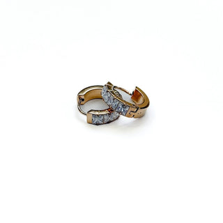 Demi Diamond Huggie Hoops - WATERPROOF