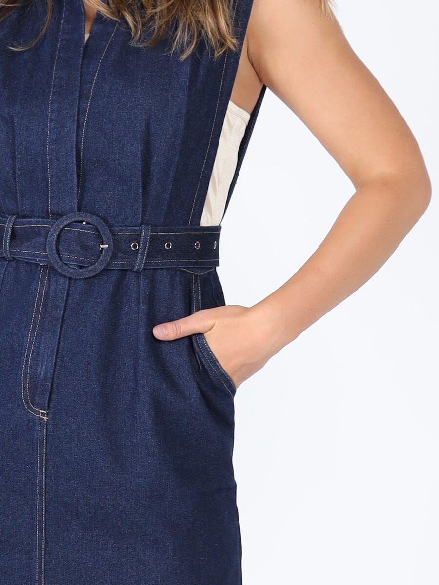 Denim sleeveless dress - Glamourous Grace
