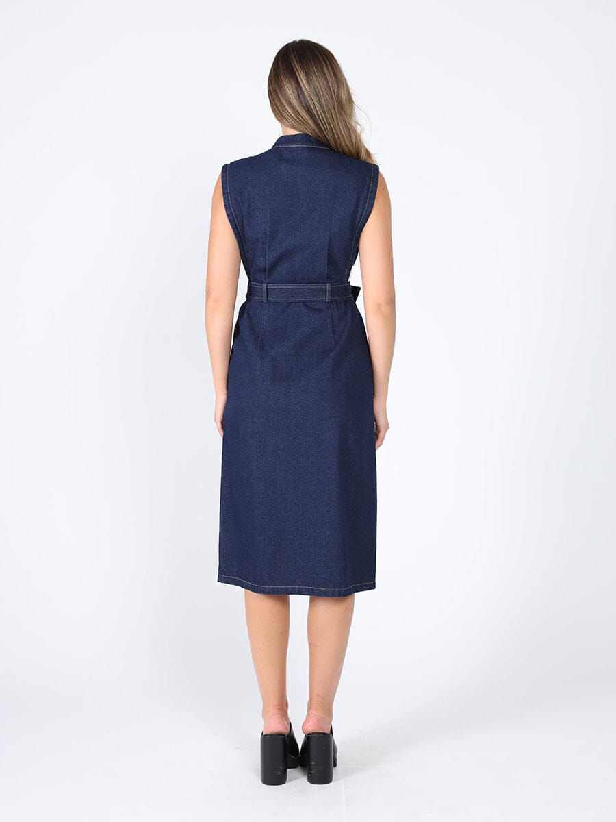 Denim sleeveless dress - Glamourous Grace