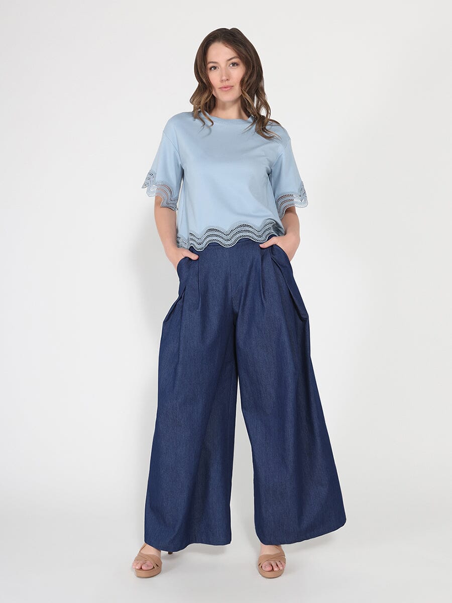 Denim Wide Pants - Glamourous Grace