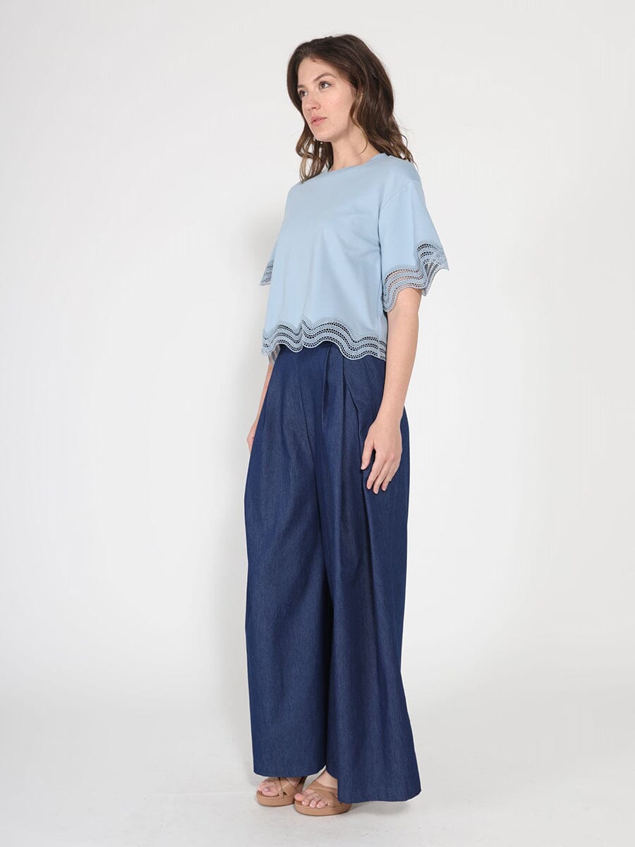 Denim Wide Pants - Glamourous Grace