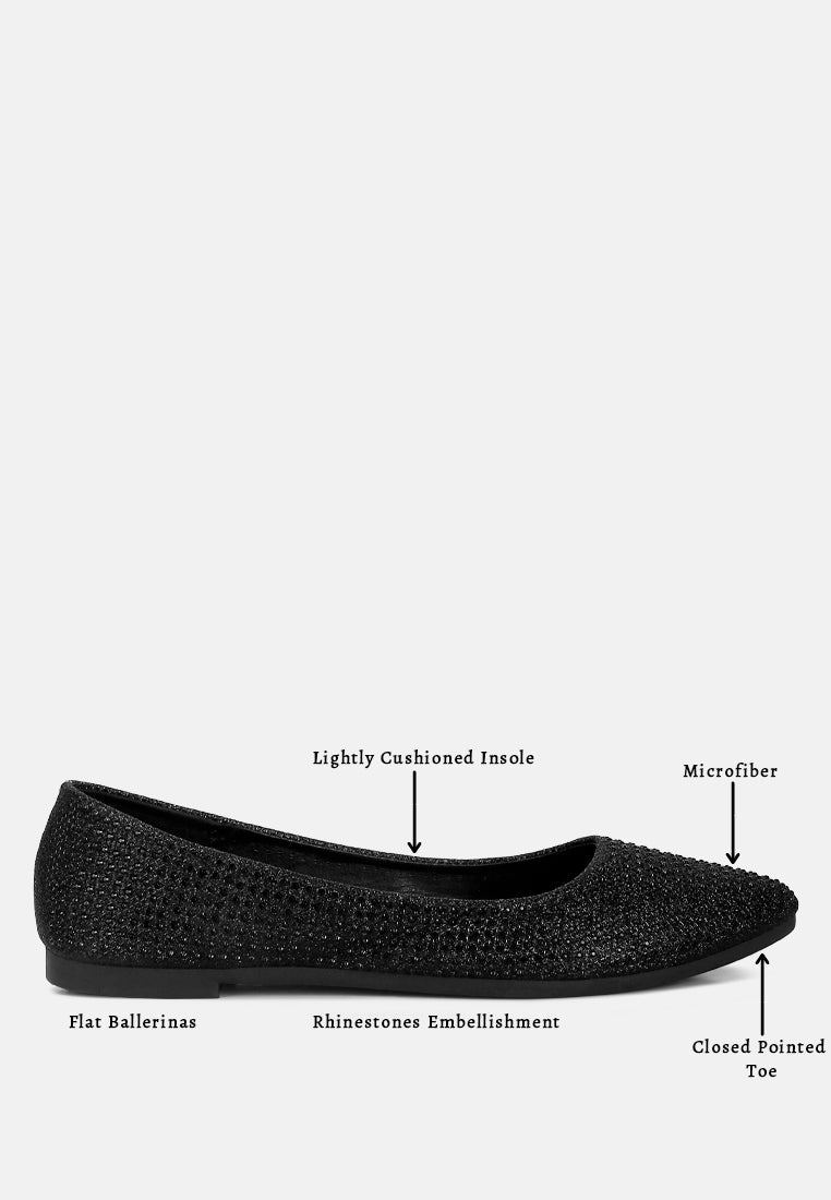 Denki Studded Ballerina Flats - Glamourous Grace